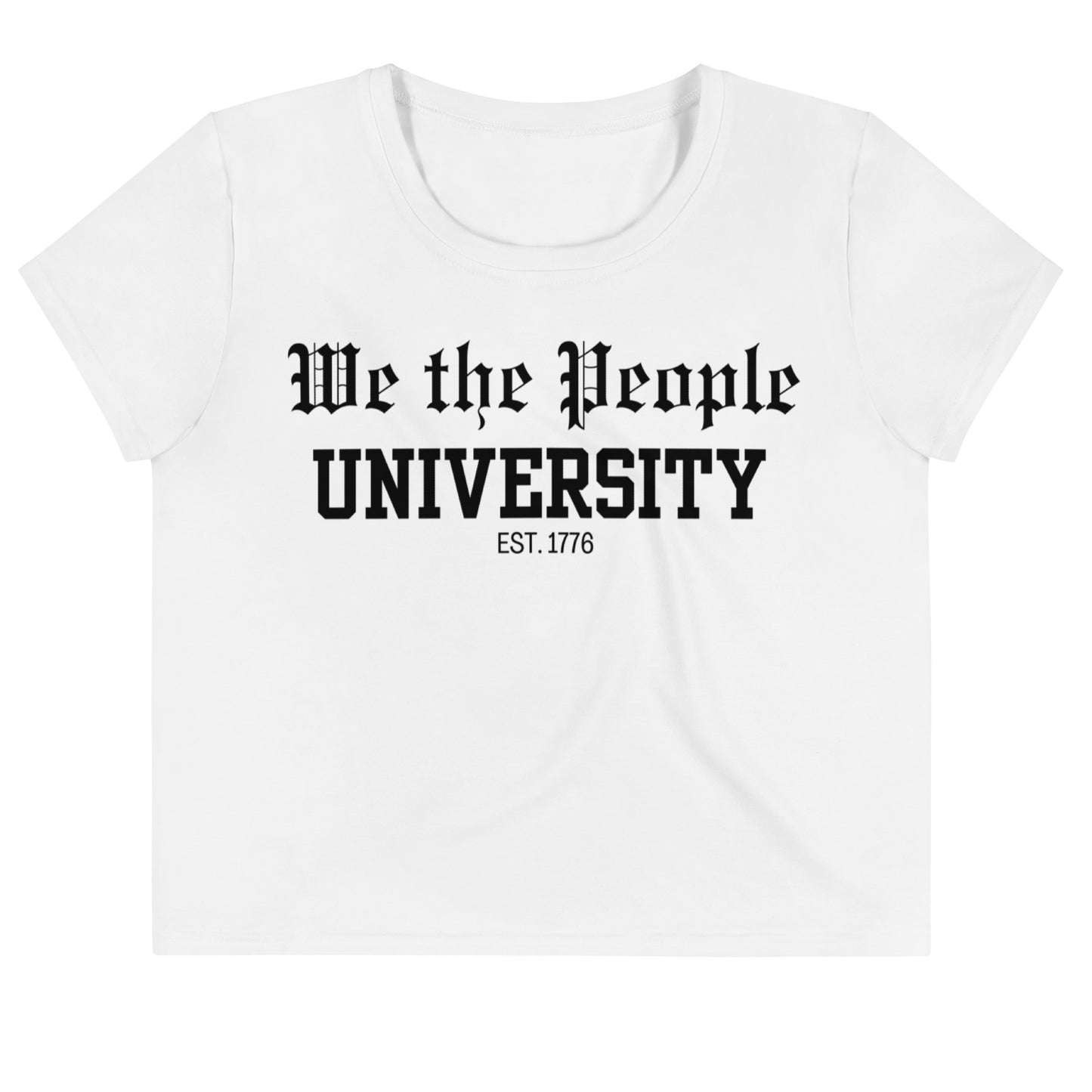 We the people University Crop Tee