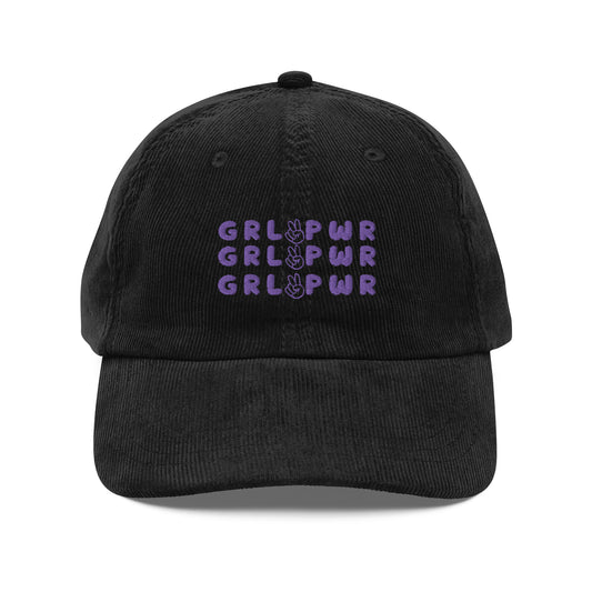GRL PWR Vintage corduroy cap