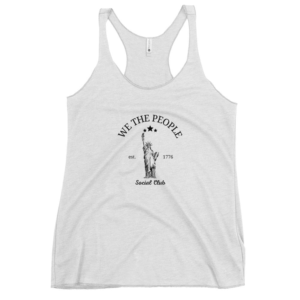 We the people social club Women's Racerback Tank