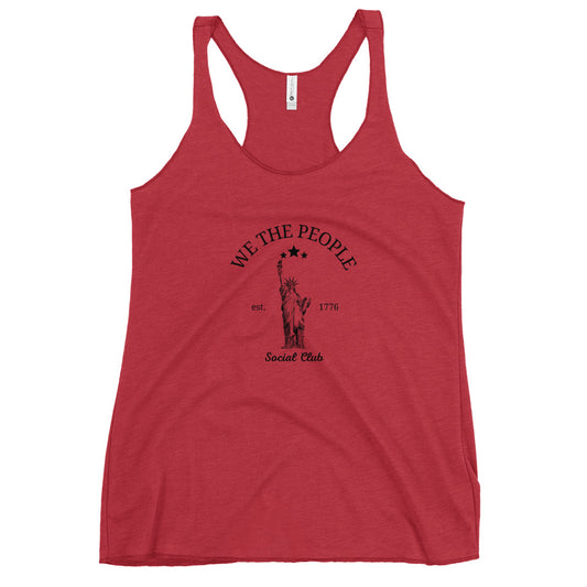 We the people social club Women's Racerback Tank