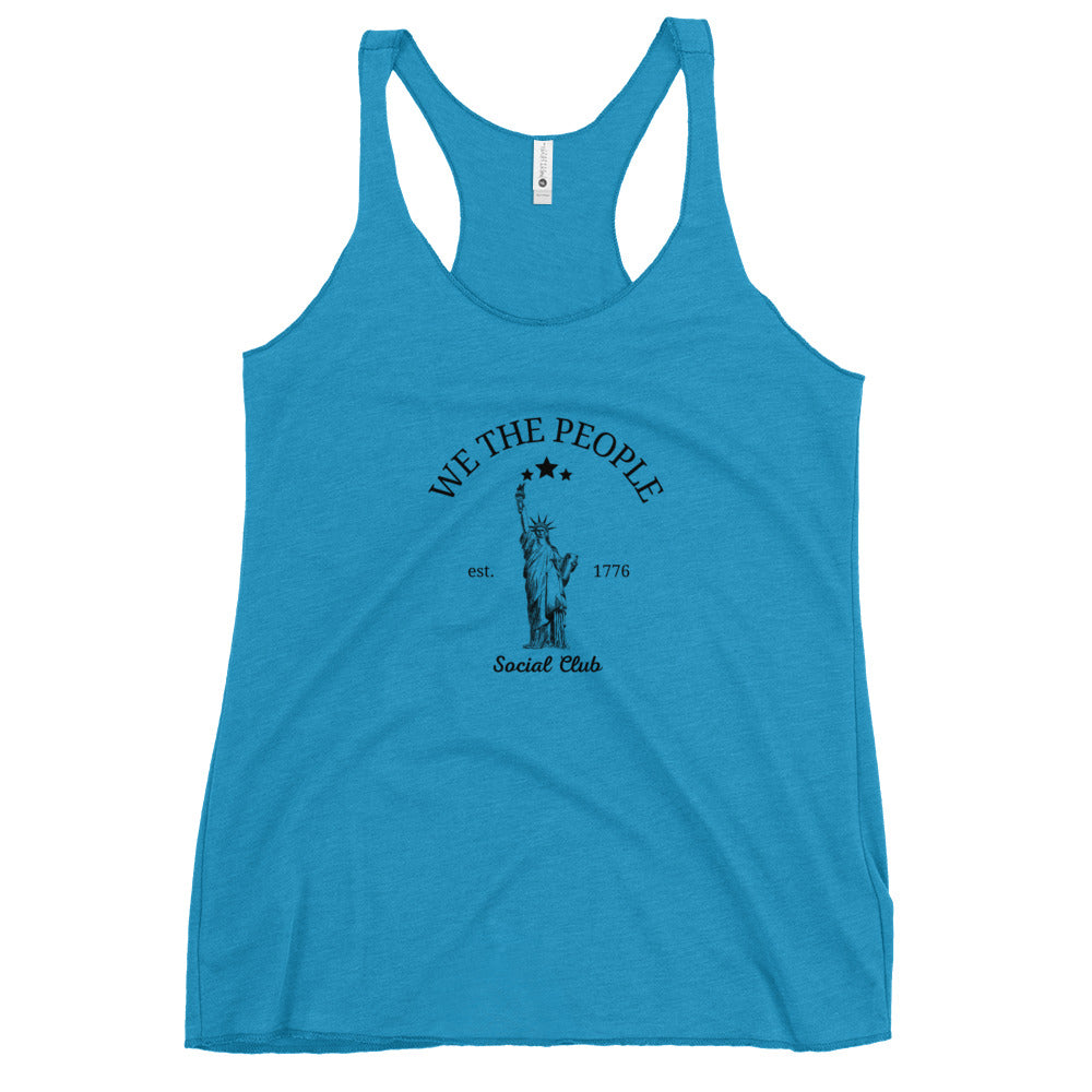 We the people social club Women's Racerback Tank